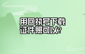 通过回执号下载自己的证件照可以吗