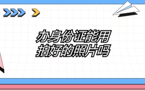 补办身份证可以用拍好的照片吗