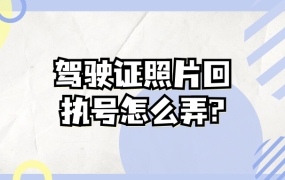 驾驶证照片回执号怎么弄?