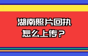 湖南照片回执单怎么上传