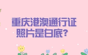 重庆港澳通行证要白底还是蓝底