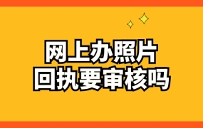 网上办理照片回执会审核不