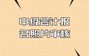 中级会计照片审核不显示结果