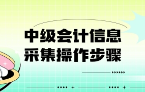 中级会计信息采集操作步骤
