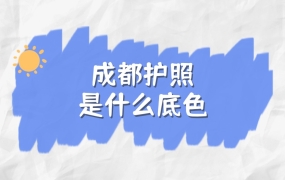 成都护照是什么底色