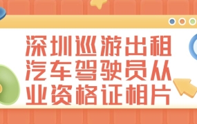 深圳巡游出租汽车驾驶员从业资格相片怎么拍