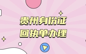 贵州省身份证回执单审核网站