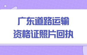 广东道路运输从业资格证照片回执哪个平台能办