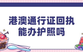 港澳通行证的图像号可用于办理护照吗